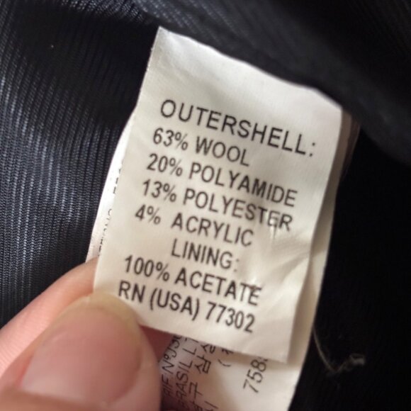 Zara Gray Wool Coat ASO Pippa Middleton L Full Zip Midi Stand Collar Grey Gray - Picture 10 of 11